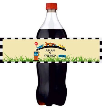 Ralli Yarışı Temalı Kişiye Özel Meşrubat Sargısı 3 Adet