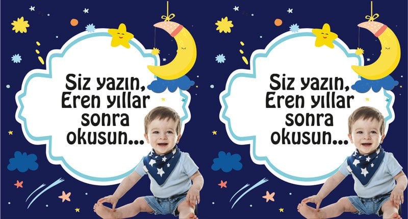 Aydede 2 Temalı Kişiye Özel Hatıra Kartı 6 Adet