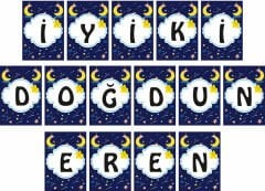 Aydede 2 Temalı Kişiye Özel Asma Bayrak Afiş 4 Metre