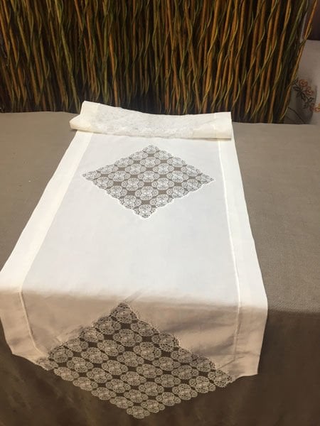 Dantelli Beyaz Ranner