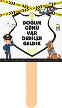 Polis Temalı Konuşma Balonu 1