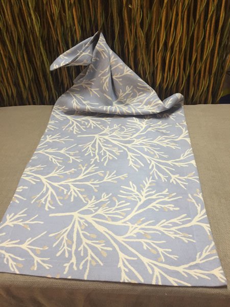 Mercan Desenli Keten Ranner