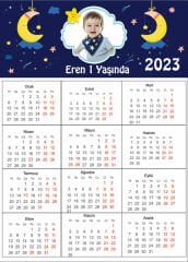 Aydede 2 Temalı Kişiye Özel Takvim Magnet 4 Adet