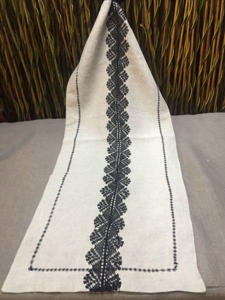 İğne Oyalı Ham Keten Krem Ranner