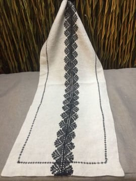 İğne Oyalı Ham Keten Krem Ranner