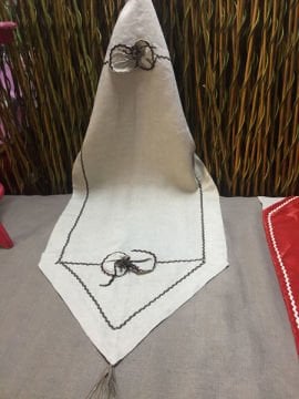 Fiyonklu Ham Keten Krem Ranner