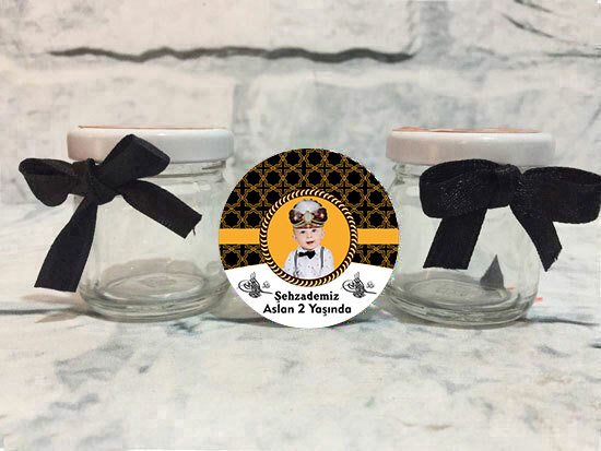 Şehzade 2 Temalı Kişiye Özel Şeker Kavanozu 6 Adet