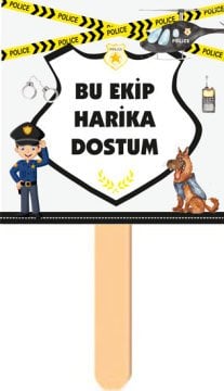 Polis Temalı Konuşma Balonu 15