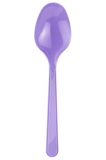 Lila Plastik Kaşık 25 Adet