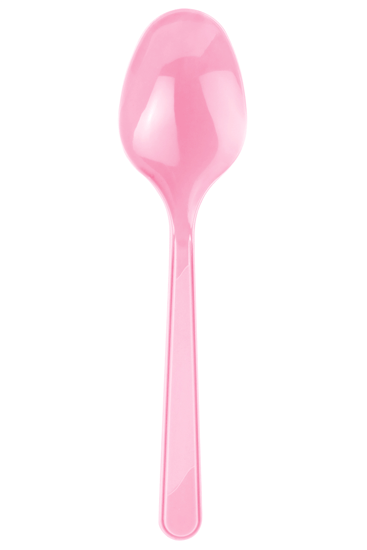 Pembe Plastik Kaşık 25 Adet
