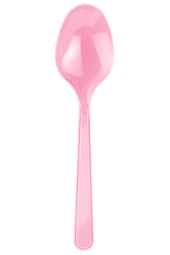 Pembe Plastik Kaşık 25 Adet