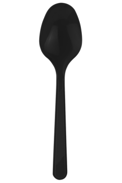 Siyah Plastik Kaşık 25 Adet