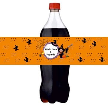 Minik Cadı Kişiye Özel Meşrubat Sargısı 3 Adet