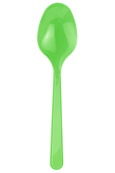 Yeşil Plastik Kaşık 25 Adet
