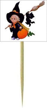 Minik Cadı Kişiye Özel Küçük Kürdan 4  12 Adet