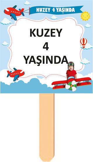 Pilot Temalı Kişiye Özel Konuşma Balonu 16