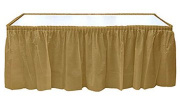 Altın Gold Plastik Masa Eteği