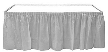 Gümüş Silver Plastik Masa Eteği