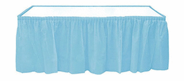 Mavi Plastik Masa Eteği