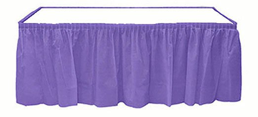 Mor Plastik Masa Eteği