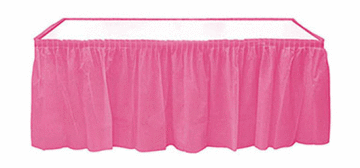 Pembe Plastik Masa Eteği