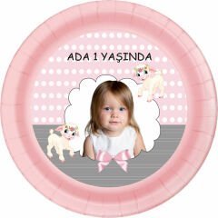 Kuzu 2 Temalı Kişiye Özel Tabak 6 Adet