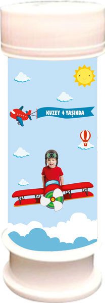 Pilot Temalı Kişiye Özel Köpük 6 Adet