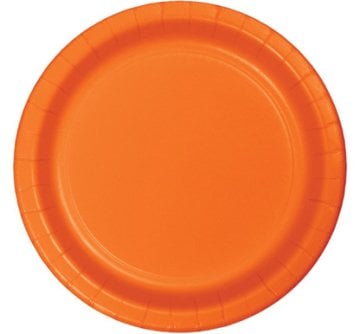 Turuncu Karton Tabak 8 Adet