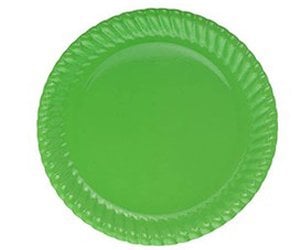 Yeşil Karton Tabak 8 Adet