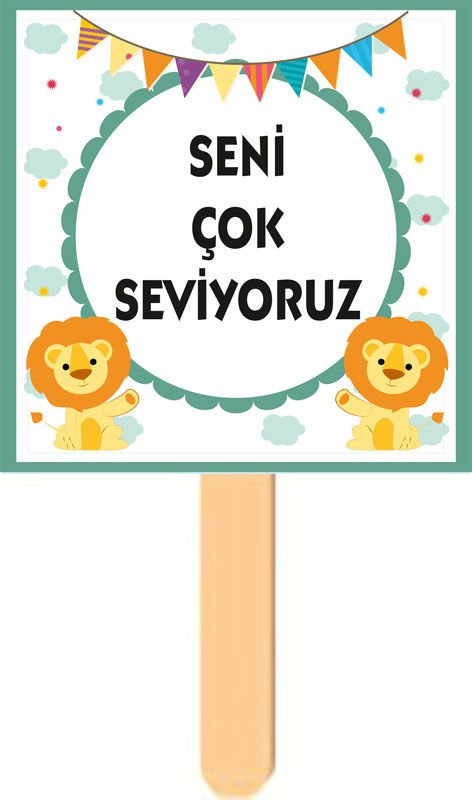 Aslan Temalı Konuşma Balonu 3