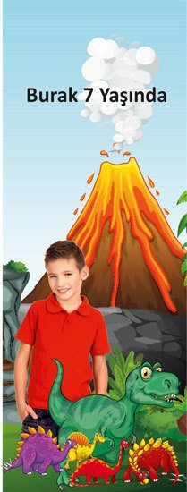 Dinazor Temalı Kişiye Özel Kitap Ayracı 6 Adet