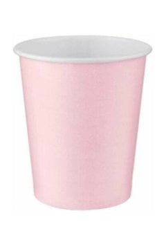 Pembe Karton Bardak 8 Adet