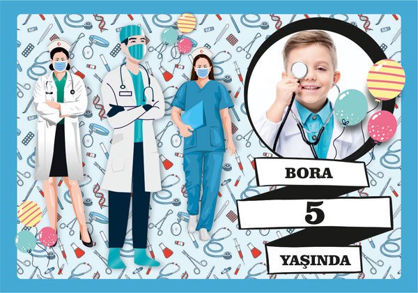 Doktor Temalı Kişiye Özel Magnet 10 Adet