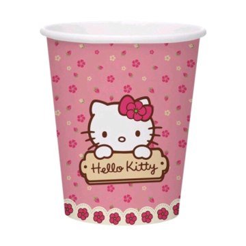 Hello Kitty Temalı Bardak 8 Adet