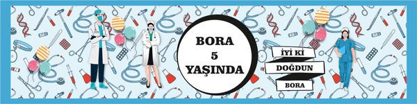 Doktor Temalı Kişiye Özel Peçete Sargısı 6 Adet