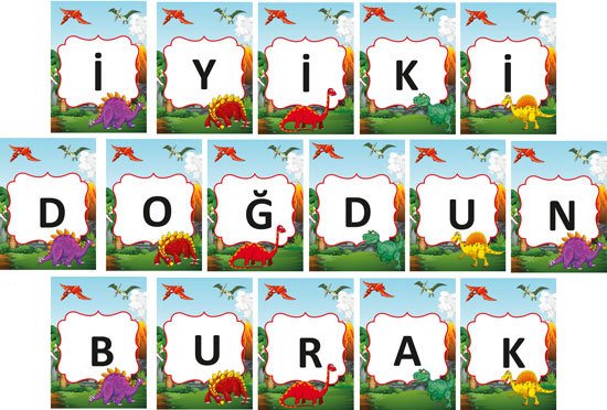 Dinazor Temalı Kişiye Özel Asma Bayrak Afiş 4 Metre