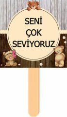 Ayıcık 2 Temalı Kişiye Özel Konuşma Balonu 2