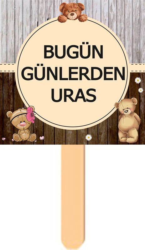 Ayıcık 2 Temalı Kişiye Özel Konuşma Balonu 8