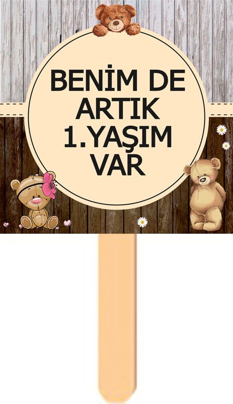 Ayıcık 2 Temalı Kişiye Özel Konuşma Balonu 11