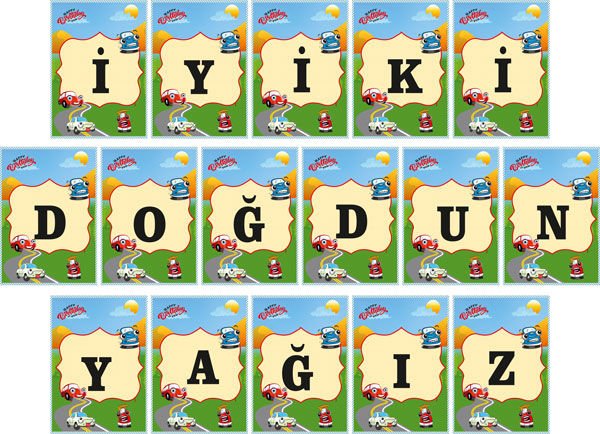 Vos Vos Temalı Kişiye Özel Asma Bayrak Afiş 4 Metre