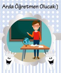 Diş Buğdayı Erkek Meslek Kartları 8  Adet