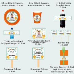Aslan Temalı Doğum Günü Seti 10 Kişilik