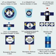 Aydede Temalı Doğum Günü Seti 10 Kişilik