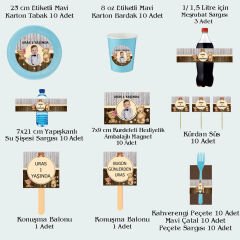 Ayıcık Temalı Doğum Günü Seti 10 Kişilik