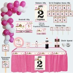 Baykuş Temalı Doğum Günü Seti 10 Kişilik