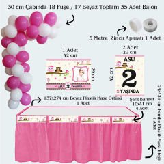 Baykuş Temalı Doğum Günü Seti 10 Kişilik