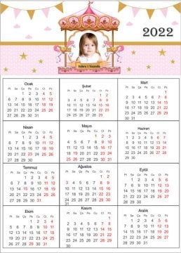 Atlı Karınca Temalı Kişiye Özel Takvim Magnet 4 Adet