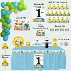 Beach Party Temalı Doğum Günü Seti 10 Kişilik