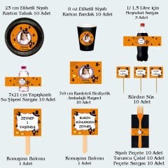 Cadı Temalı Doğum Günü Seti 10 Kişilik