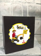 İnşaat Temalı Kişiye Özel Hediyelik Çanta 6 Adet